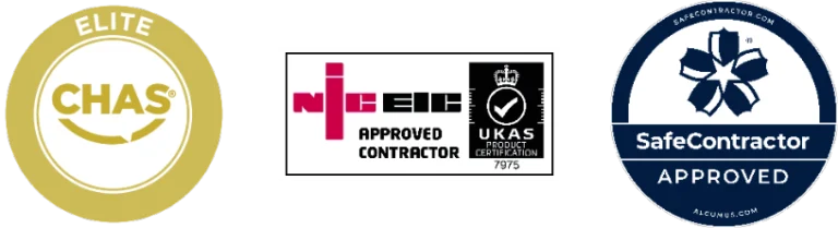 elite chas, nic eic and safe contractor approved icon