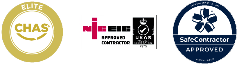 elite chas, nic eic and safe contractor approved icon